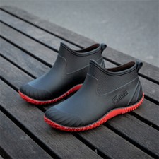 Gummistiefel Damen Kurz Regenstiefel Stiefeletten Gummistiefeletten Wasserdicht