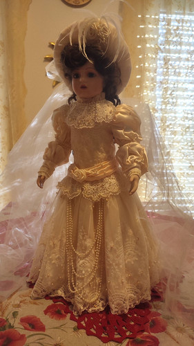 Franklin mint porzellanpuppe - franklin,