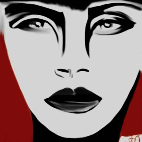 Naive portrait female - female,