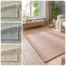 Wollteppich Taracarpet Elmstein | Handgewebt aus Schurwolle | Natur Gestreift