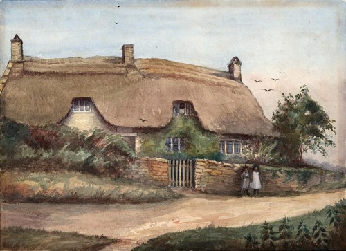 Zwei mädchen draußen hütte - mädchen,