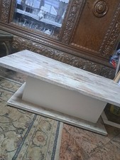 Couchtisch Wohnzimmertisch Tisch Sofatisch Kaffeetisch Holz weiß/braun