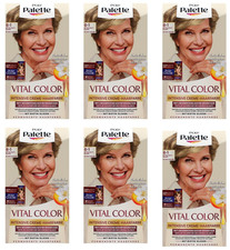 6x Poly Palette Vital Color Intensive Creme-Haarfarbe 8-1 Mittelaschblond, 115ml