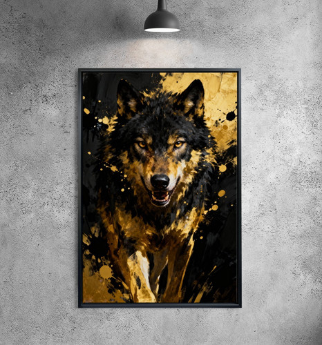 Wolf gold bild tier - in,