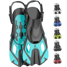 Flossen kurz Gr.32-47 verstellbar Erwachsen / Kinder  Schnorchelflossen Khroom