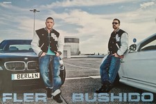 FLER & BUSHIDO - A3 Poster 42x28cm - Rapper Clippings Fan Sammlung Plakat BRAVO