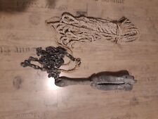 Falt Klapp Anker Stahlverzinkt Seil und Kette