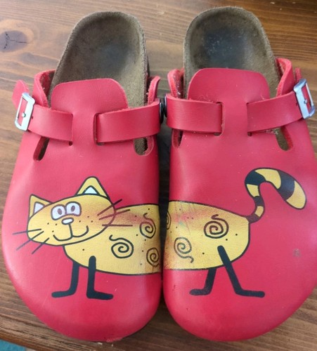 Red cat clogs birkis - red, by