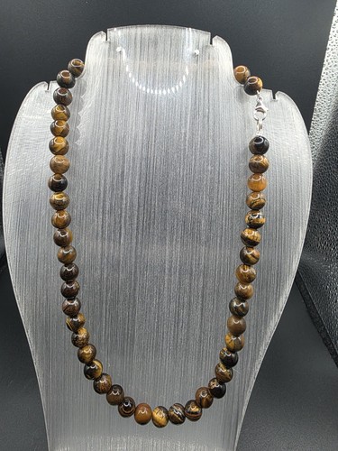Tigerauge kette 8mm 44cm - kette,