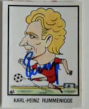 Panini, Karl-Heinz Rummenigge, Bayern München, Karrikatur, signiert