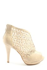 GIRASOLE Reißverschluss-Stiefeletten Damen Stiefeletten Gr. DE 38 creme