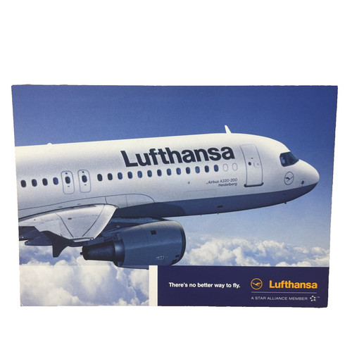 Postkarte flugzeug airline - postkarte,