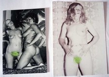 Fotografie Akt 70er Jahre Vintage 2 Fotos 17,5 x 12,5 cm