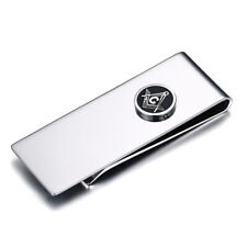 GELDKLAMMER EDELSTAHL MONEY CLIP GELDCLIP HOCHGLANZ SILBERFARBEN  