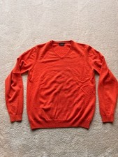 Massimo Dutti Cashmere Pullover, GR XL, orange