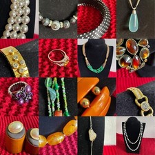 100x Modeschmuck Ringe Ketten Armbänder Ohrringe Broschen Anhänger ab 3,89 Party