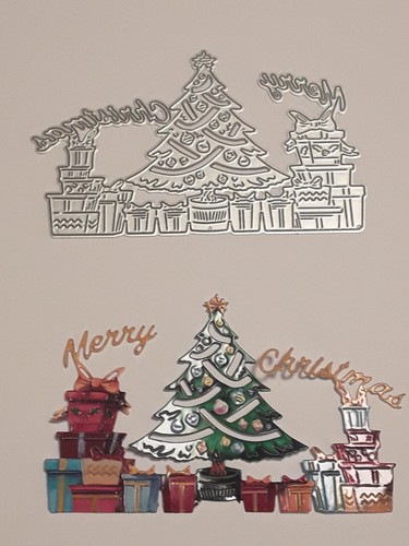 Stanzschablone christbaum mit - stanzschablone,