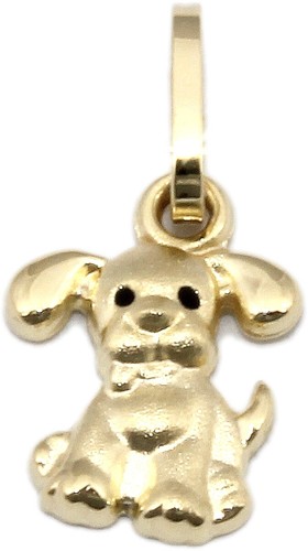 Anhänger hund gold 333 - anhänger, in