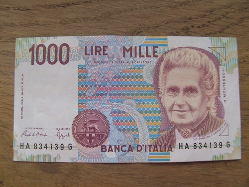 Italien 1000 lire maria - 1000,