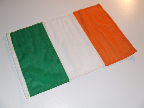Irland fahne 30x45 hohlsaum - fahne, cm