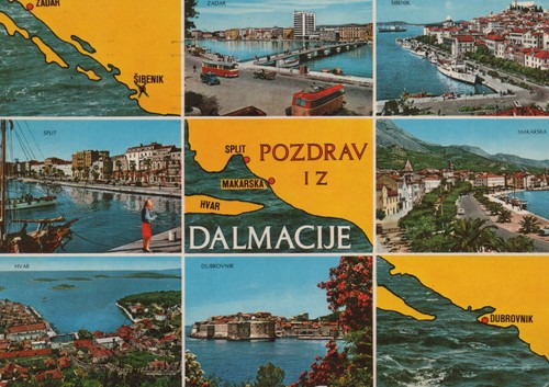 Alte ansichtskarte dalmatien - alte,
