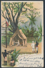 DOA Litho-AK Expeditionszelt