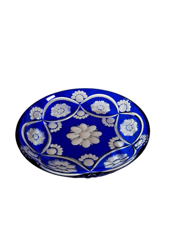 Bleikristall schale blau - schale,,