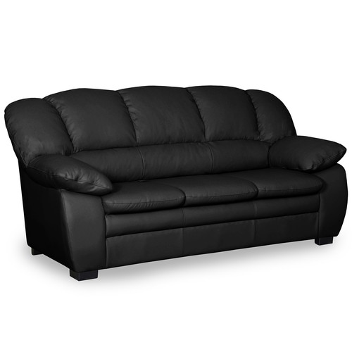 Sitzer sofa schwarz - 3-sitzer-sofa,