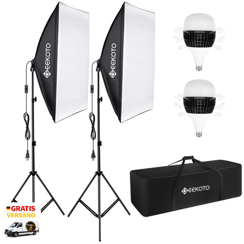Softbox set 50x70cm dauerlicht - set,