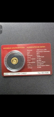 Gold coin card 1000 - coin,