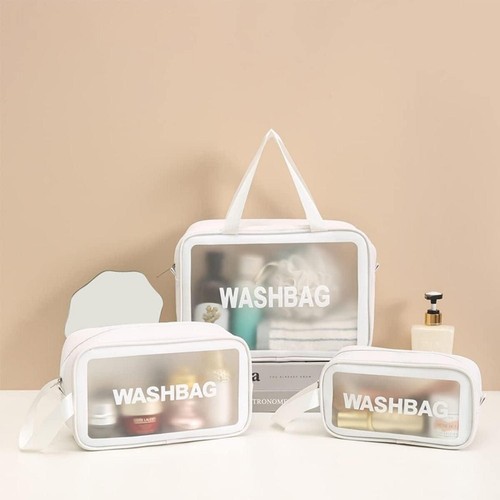 Kosmetiktasche transparent 3er - kosmetiktasche,