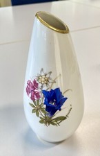 Porzellan - Vase, Alpenflora