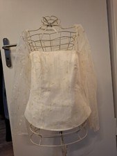 Brautkleid Rembo Styling Gr. 44 Ivory Creme 3-teilig