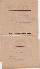 Zwei Zeitungs-Streifbänder