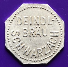 Biermarke Brauerei Deindl Schwarzach Straubing Gut für 1/2 Liter Bier, Aluminium