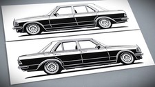 Mercedes W123 Aufkleber