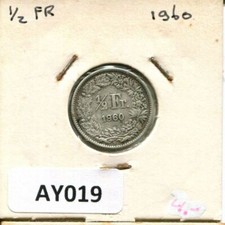 1/2 FRANC 1960 B SCHWEIZ