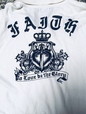 ⚜️Faith Connexion Langarm Polo, XXL, weiß 