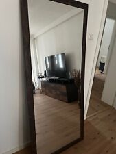 Wandspiegel groß mit Braunem Holzrahmen