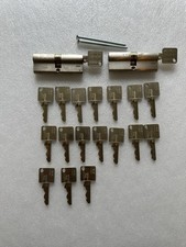 Ikon Schließzylinder, Doppelzylinder, Gleichschließend, 19 Schlüssel, Edelstahl