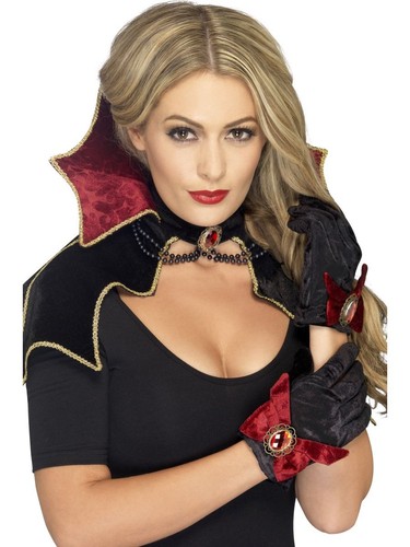 Vampir set cape mit kragen - cape,