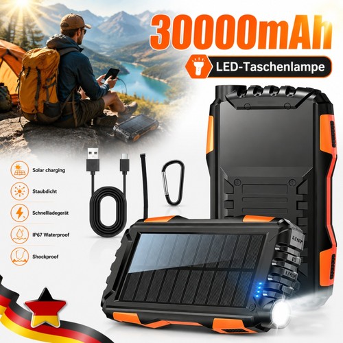 Solar power bank 30000 mah - power,