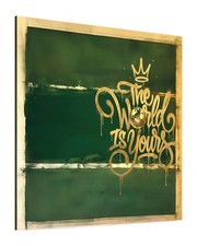 Leinwand Bild Pop Art Gold