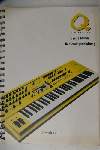 Waldorf synthesizer user - waldorf, user's