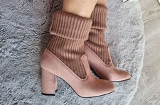 Alt-Rosa Strickstiefel Stiefel