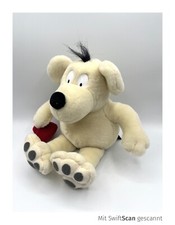 Uli Stein Bär Eisbär mit Herz Plüsch Stofftier Größe: 30cm Rarität Selten