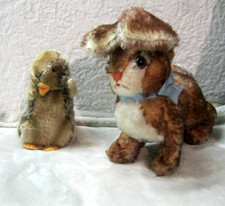 2 alte rare Kuscheltiere von