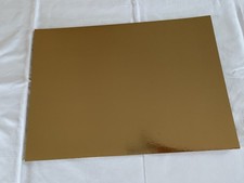 Tortenscheibe rechteckig 38x53für Kuchen&Torten stabile Platte goldeneBeschicht.