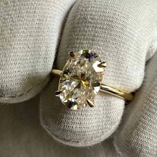 Ehering 3 kt Ovalschliff