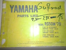 Yamaha  RD 50 Ersatzteilliste (1979)